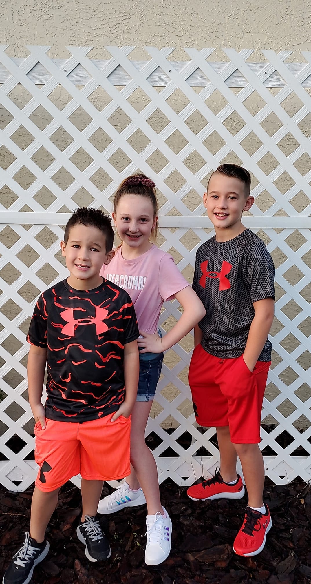 “Lynken, Kynslee and Ledger's first day at Bailey Elementary. Excited about finally seeing friends again!!” — Kaley West