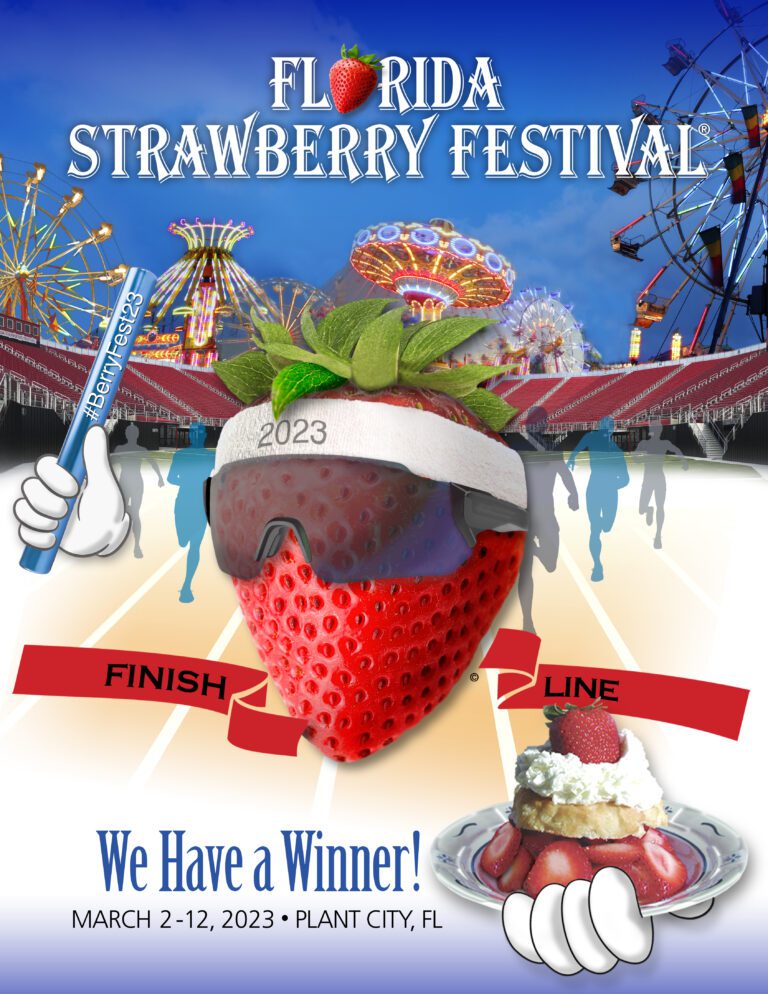 Strawberry-themed dessert at the 2022 festival